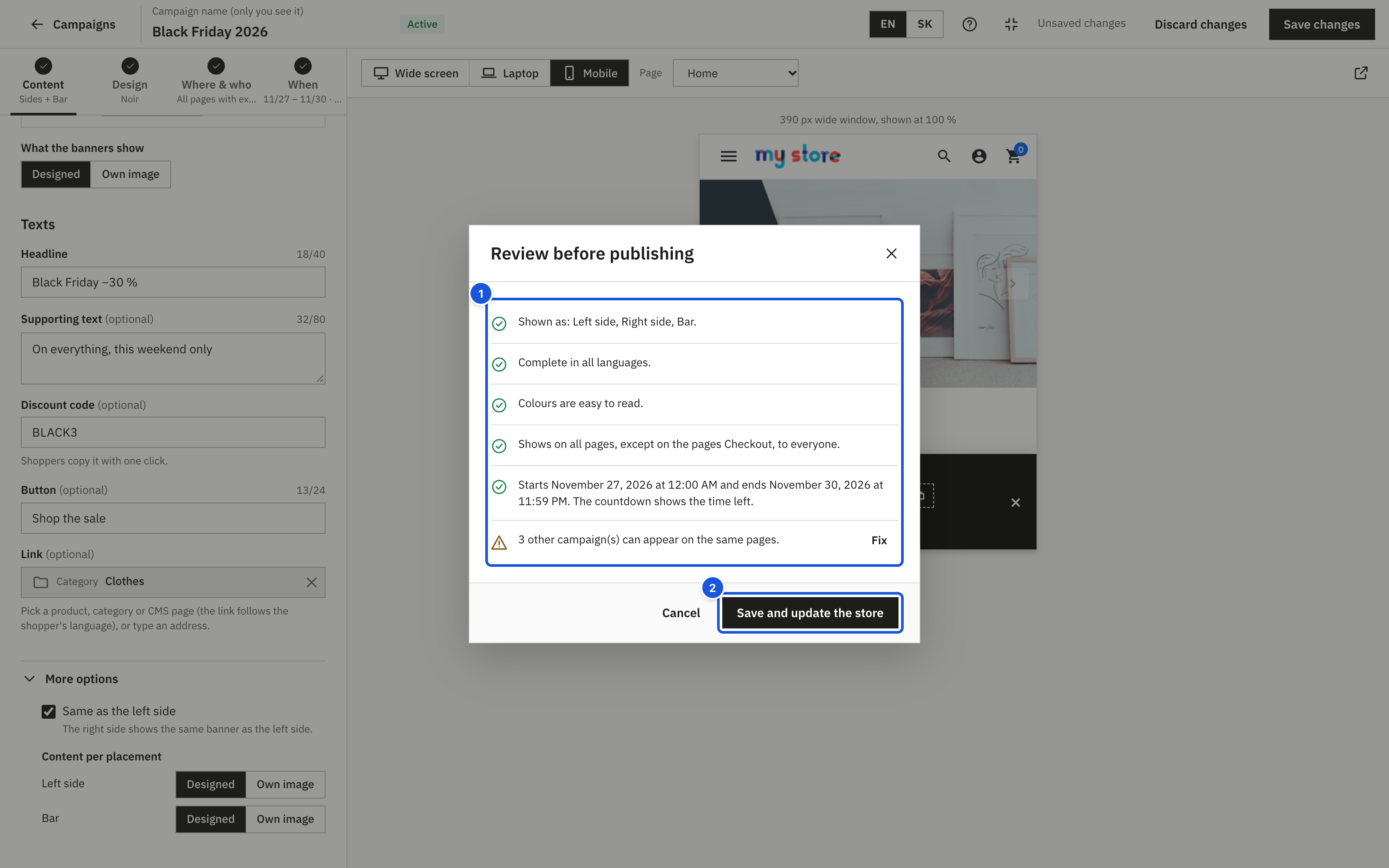 Review before publishing