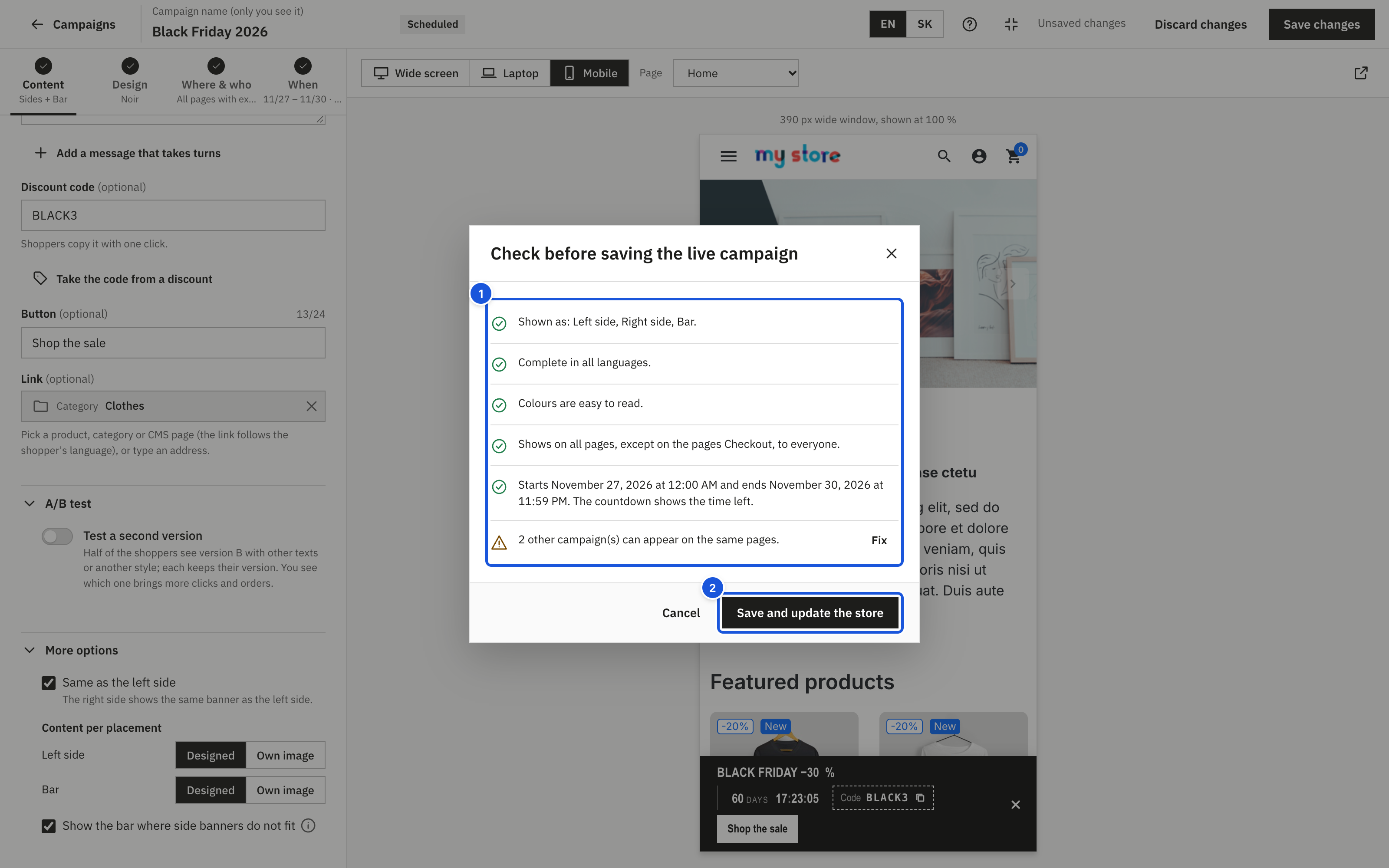 Review before publishing